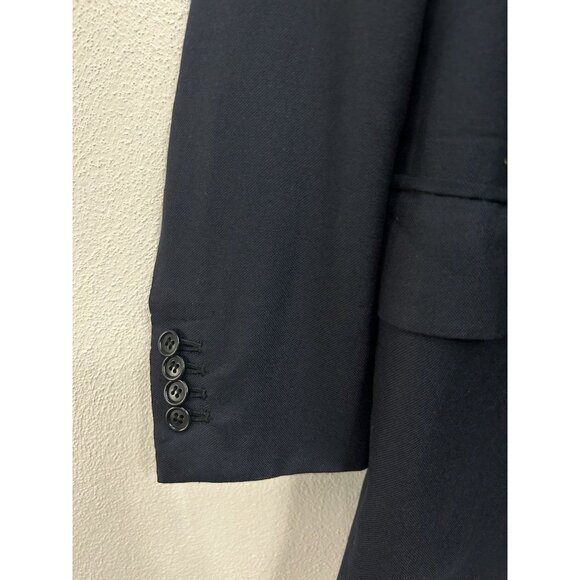 Kiton Napoli 100% Cashmere Mens Blazer Sport Coat Size 52 Drop L7 Navy Blue - Picture 3 of 11